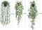 Serene Verde: Artificial Hanging Plants 3 Pack for Effortless Indoor Greenery Decor